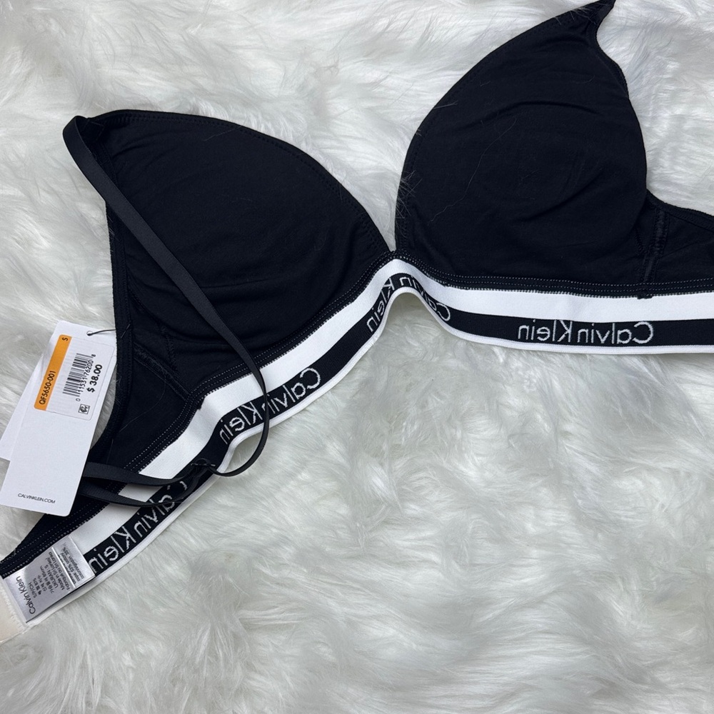 Calvin Klein Black and White Bralette - Picture 3 of 4